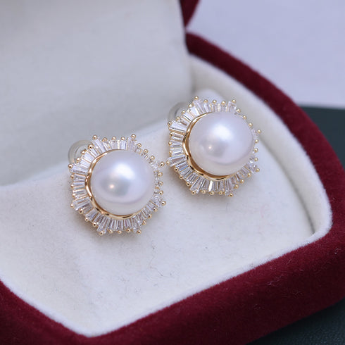 10-11mm Edison Pearl & Aisling Earrings - House Of Pearls